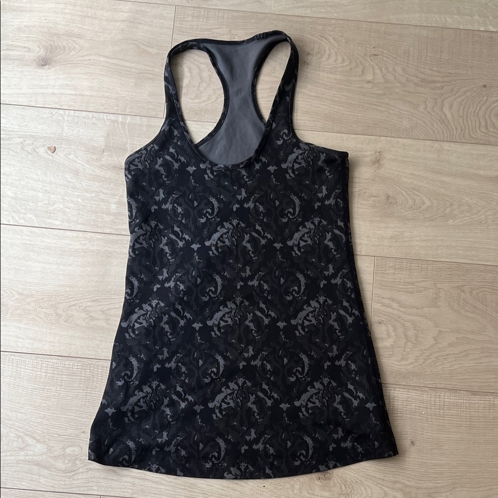 lululemon athletica Black Patterned Tank Top